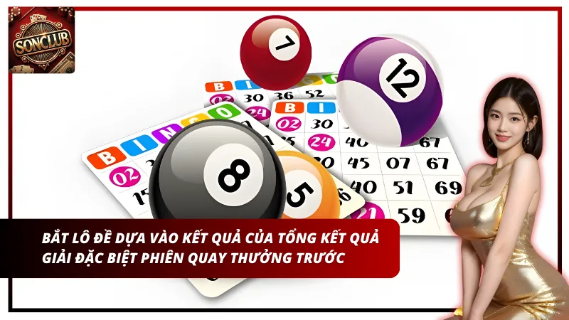 Bắt lô đề dựa vào kết quả của tổng kết quả giải đặc biệt phiên quay thưởng trước