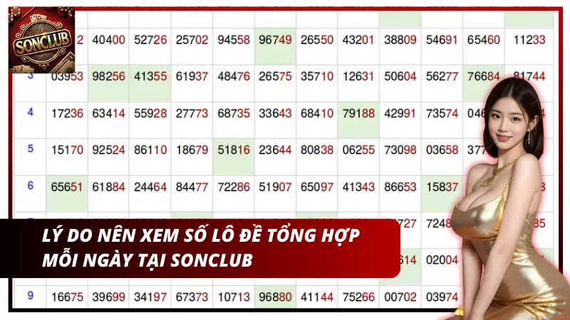 Tại sao nên xem số lô đề tổng hợp mỗi ngày tại Sonclub?