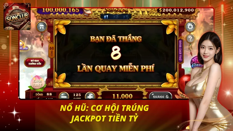 Sảnh quay hũ trúng JackPot tiền tỷ