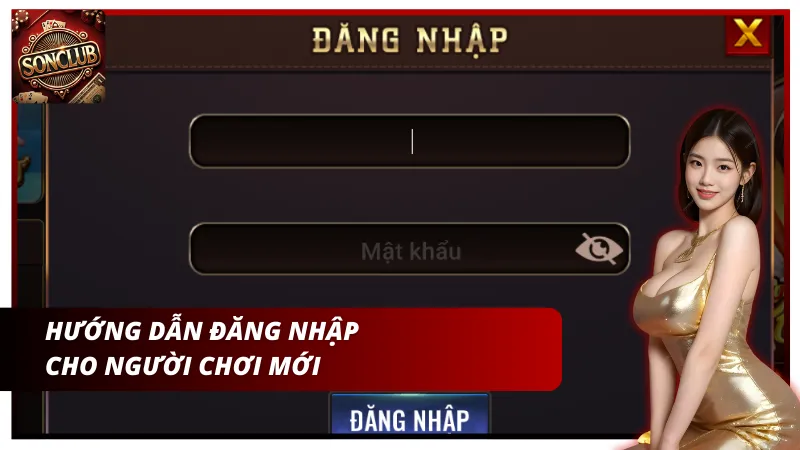 Đăng nhập SonClub bằng tài khoản đã đăng ký